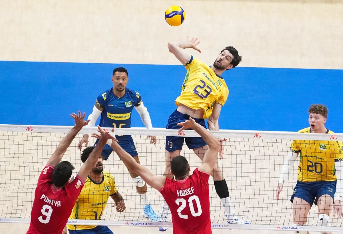 Brasil x Irã na Liga das Nações Masculina de vôlei: onde assistir e horário