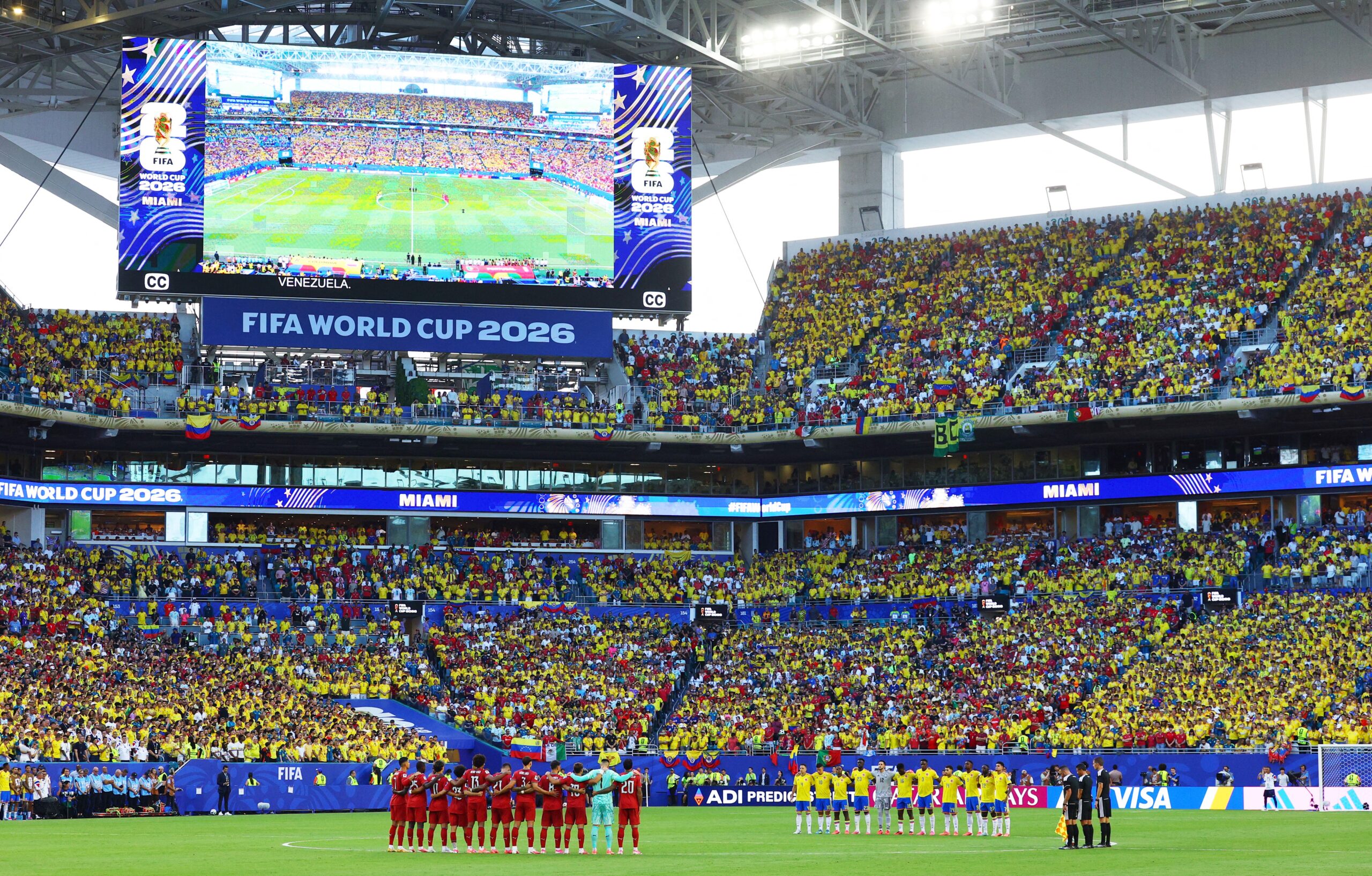 Miami virou Barranquilla: como a Colômbia lotou o estádio para brecar Portugal de CR7