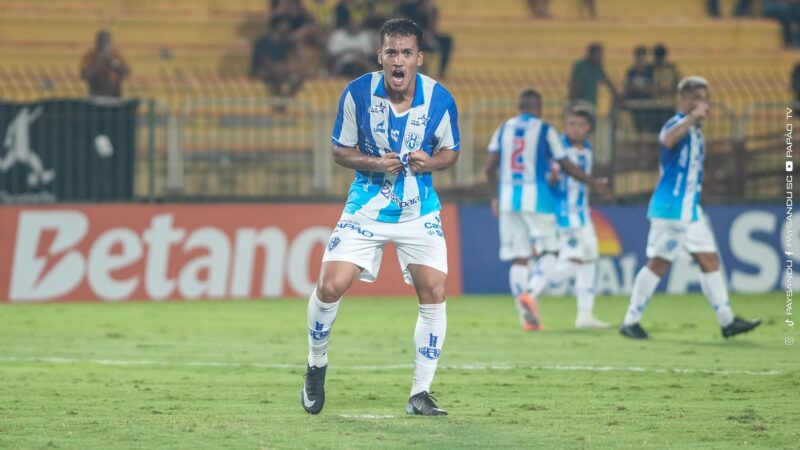 Juninho celebra gol na decisão e confia em virada do Paysandu sobre o Anápolis: “Vamos em busca do título”