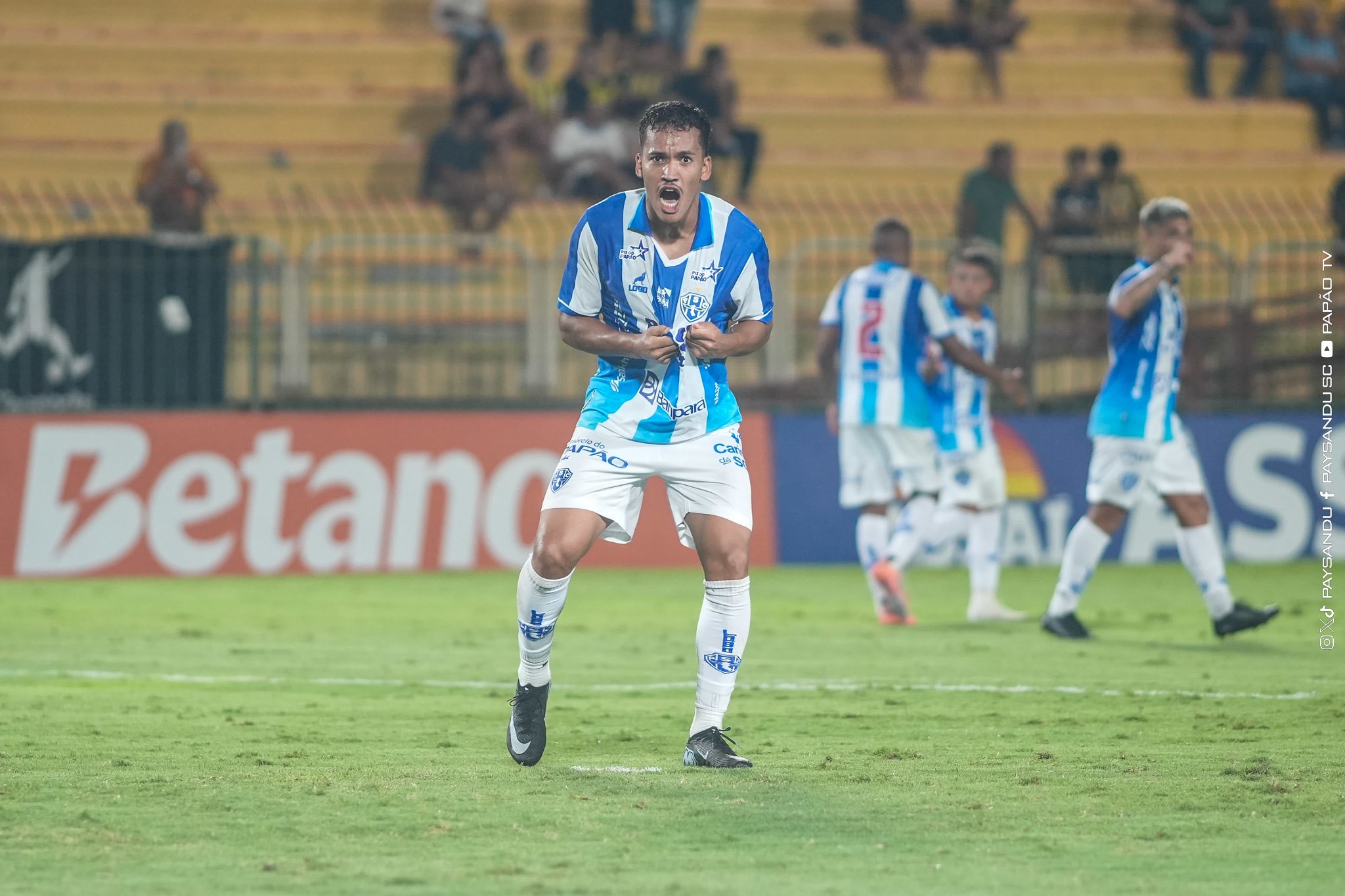 Juninho celebra gol na decisão e confia em virada do Paysandu sobre o Anápolis: “Vamos em busca do título”