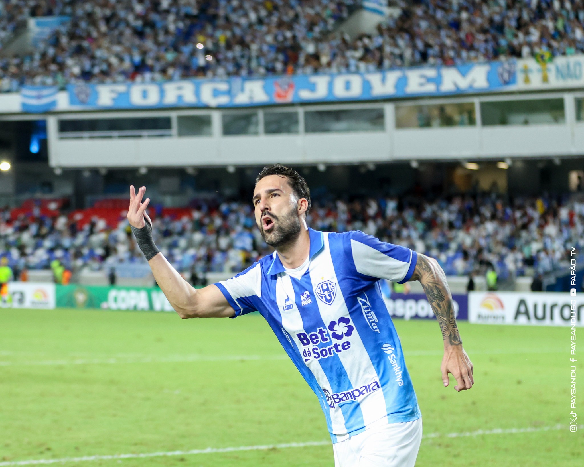Ítalo aprova possível dupla com Juninho no ataque e celebra carinho da torcida do Paysandu