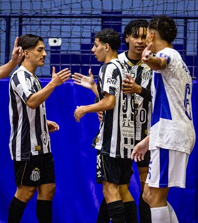 Santos goleia a AABB fora de casa e engata segunda vitória seguida no Paulista Sub-20 de futsal