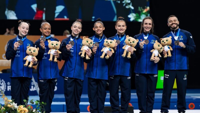 Equipes juvenis do Brasil levam bronze no Pan de Ginástica Artística do Rio