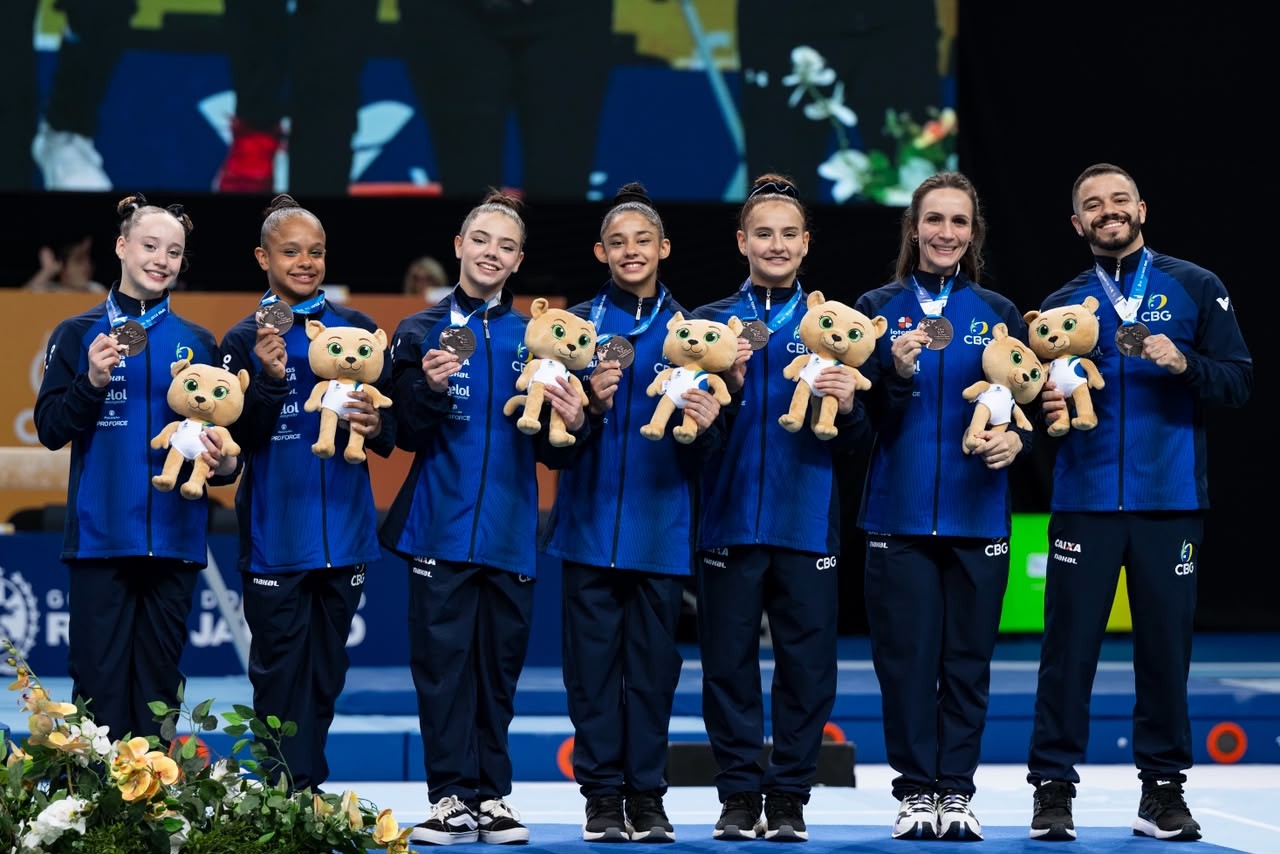 Equipes juvenis do Brasil levam bronze no Pan de Ginástica Artística do Rio