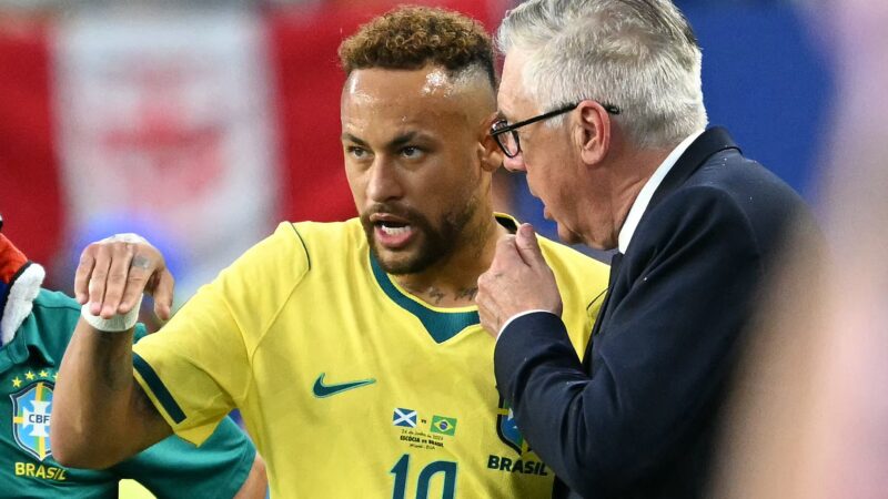 Ancelotti enaltece volta de Neymar à Seleção: “Tem a paixão de um menino para jogar”