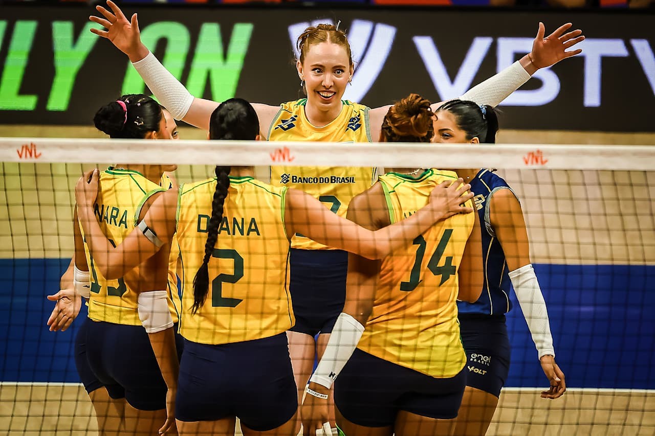 Brasil x República Dominicana na Liga das Nações Feminina de vôlei: onde assistir e horário