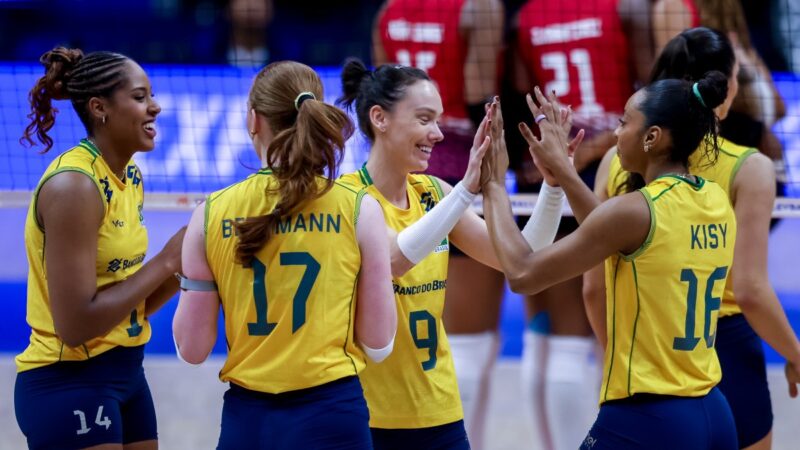 Brasil x Bulgária na Liga das Nações Feminina de vôlei: onde assistir e horário