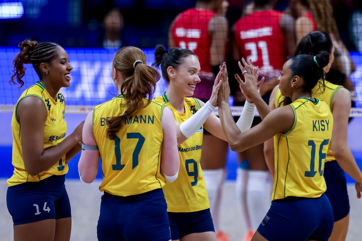 Brasil x Bulgária na Liga das Nações Feminina de vôlei: onde assistir e horário