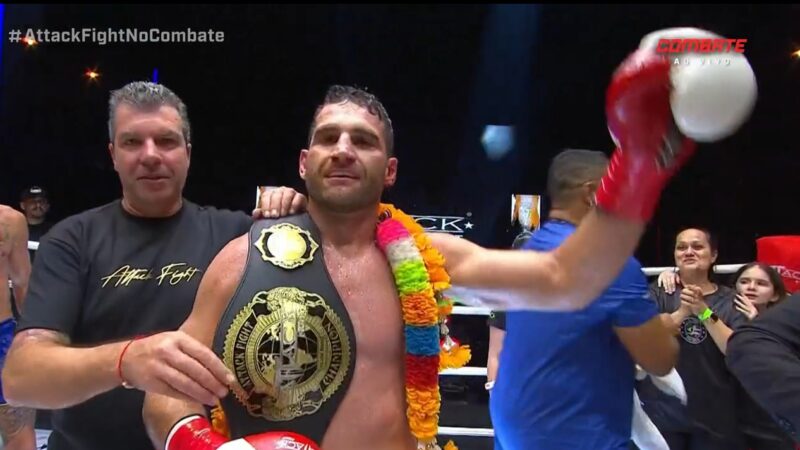 Cristiano Zanchettin é campeão em noite de 3 disputas de cinturão no Attack Fight 40