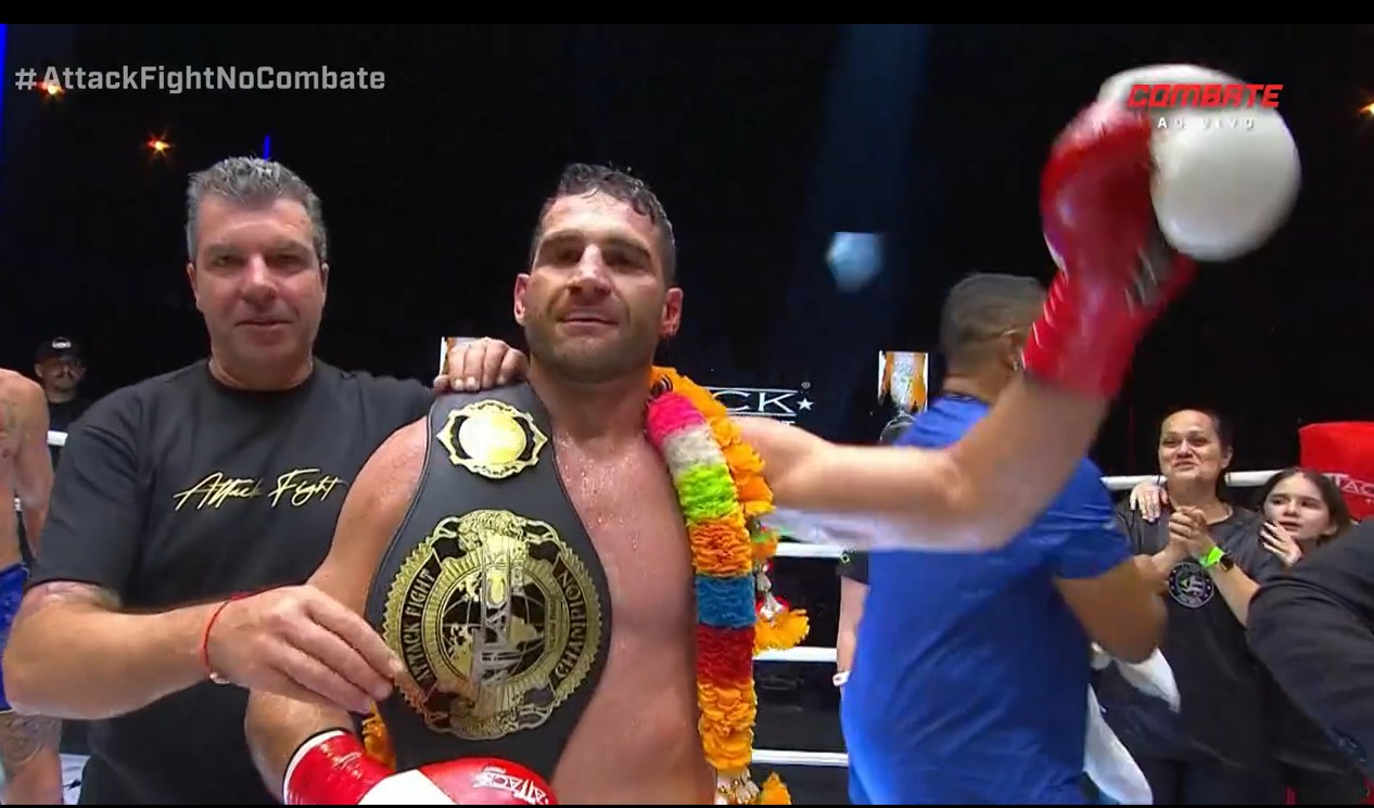 Cristiano Zanchettin é campeão em noite de 3 disputas de cinturão no Attack Fight 40