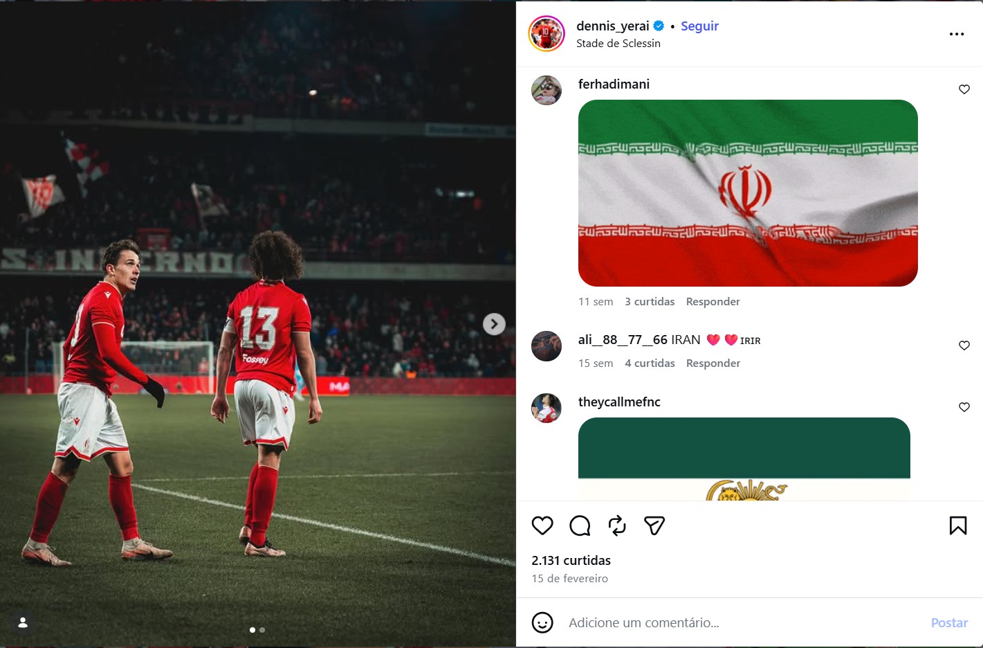 Atacante que nunca jogou pelo Irã vai à Copa com ajuda de apelo popular por causa de tia famosa