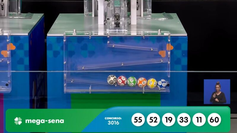 Mega-Sena, concurso 3016: confira os números sorteados