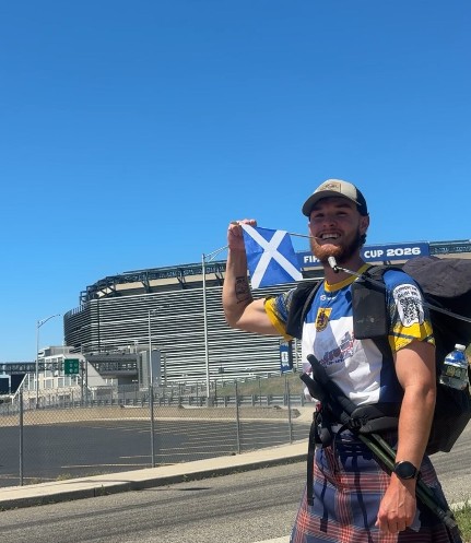 Escocês caminha mais de 5 mil km para torcer pela Escócia na Copa do Mundo