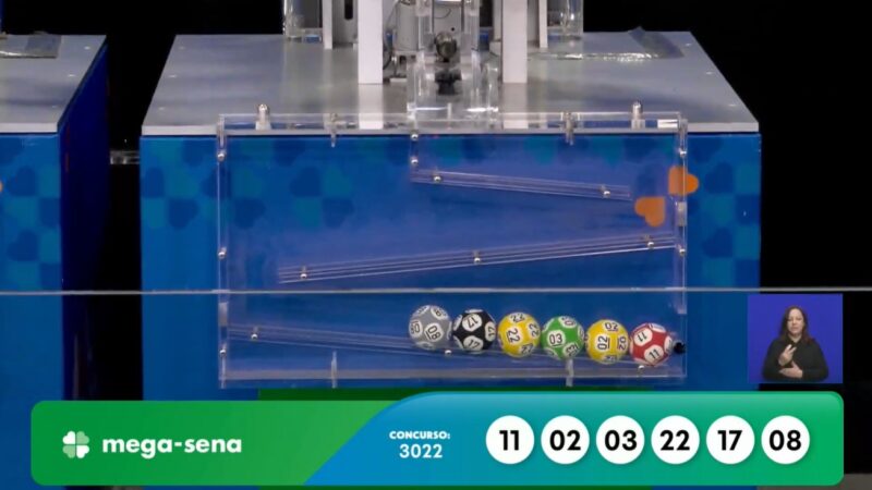 Mega-Sena, concurso 3022: confira os números sorteados