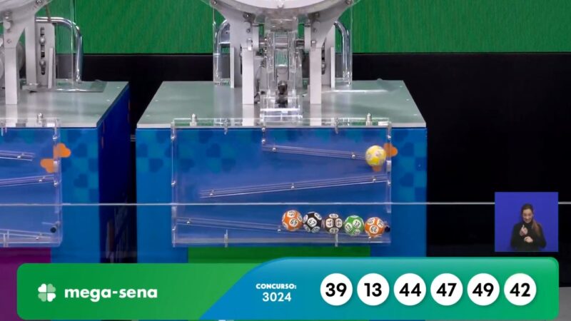 Mega-Sena, concurso 3024: confira os números sorteados