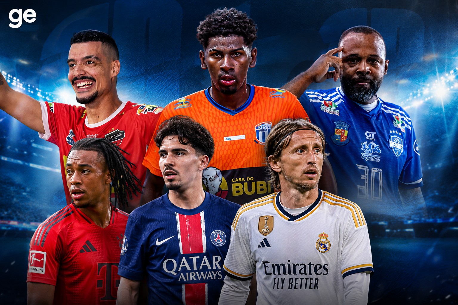 Inteligência artificial associa craques da Copa Rio Sul com craques da Copa do Mundo