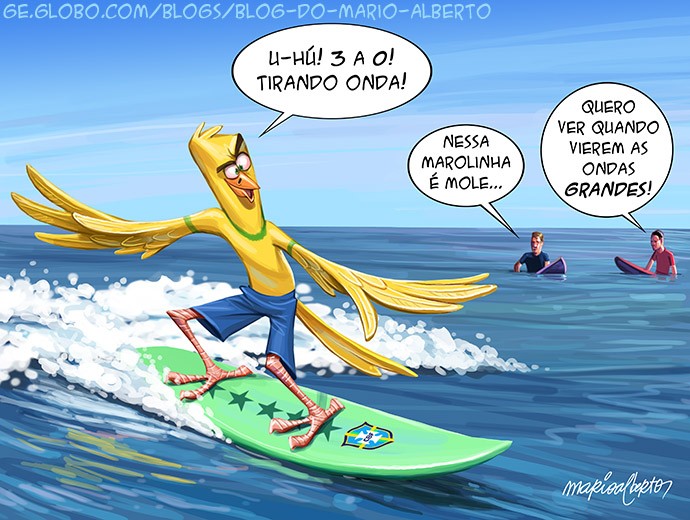 Tirou onda?