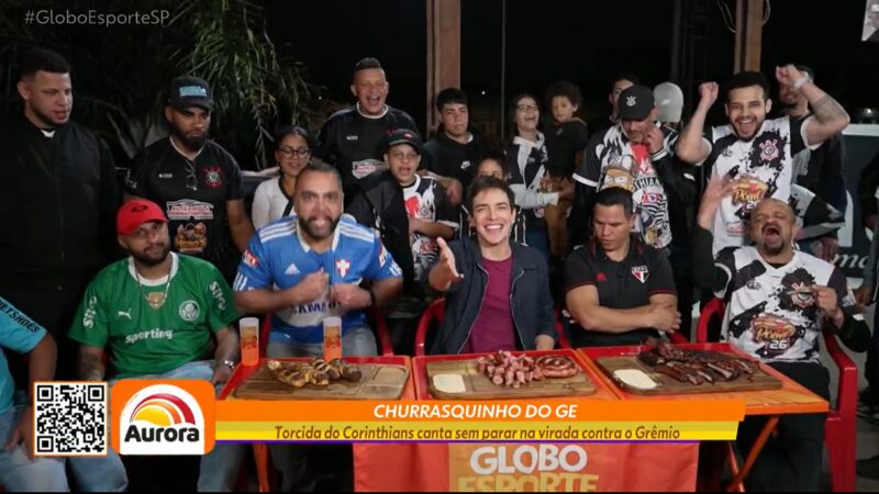Corinthians reage, vira o jogo e anima a resenha no Churrasquinho do GE