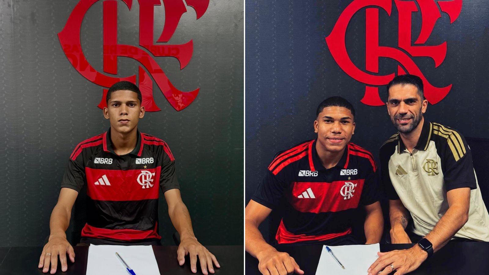 Com apenas 16 anos, atacantes capixabas assinam primeiro contrato profissional com Flamengo
