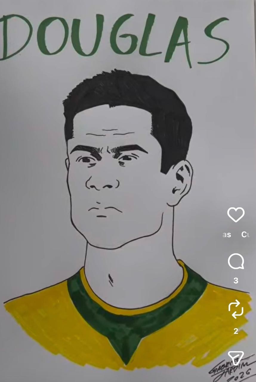 Ilustrador desenha seus 11 titulares do Brasil para a Copa do Mundo 2026