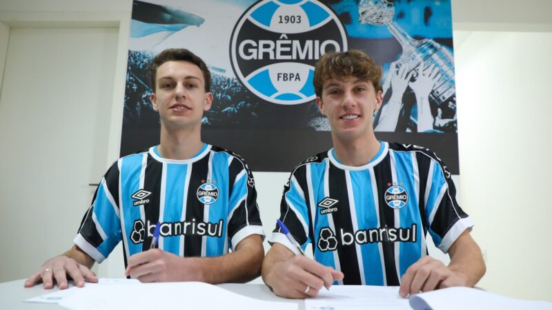 Grêmio tem gêmeos que podem formar zaga titular em Gre-Nal do Gauchão Sub-20; conheça