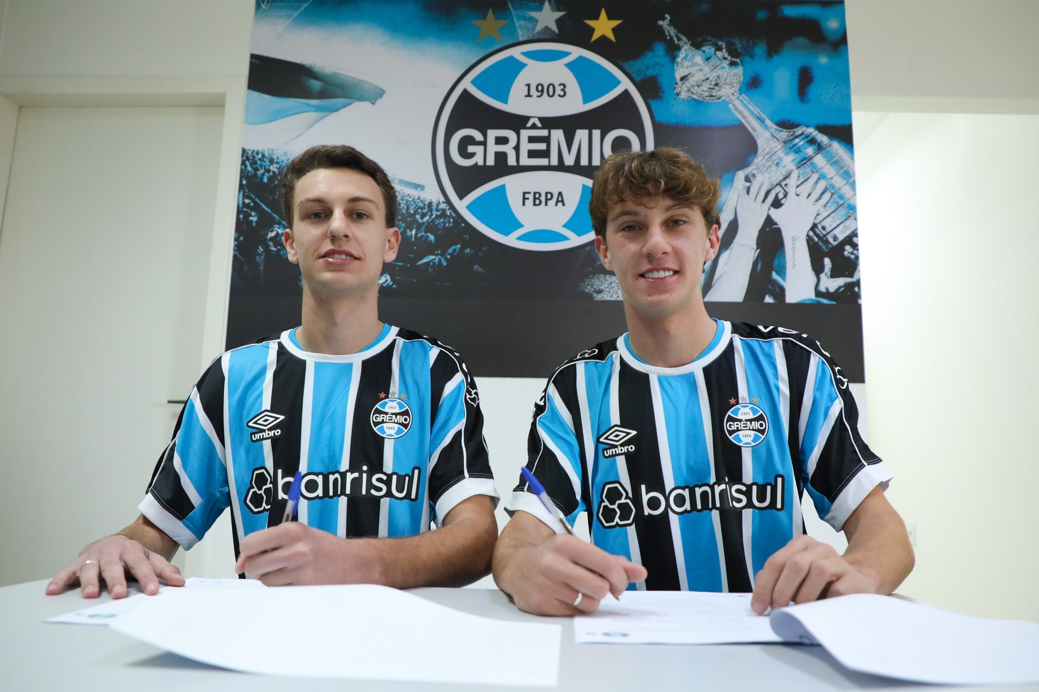 Grêmio tem gêmeos que podem formar zaga titular em Gre-Nal do Gauchão Sub-20; conheça