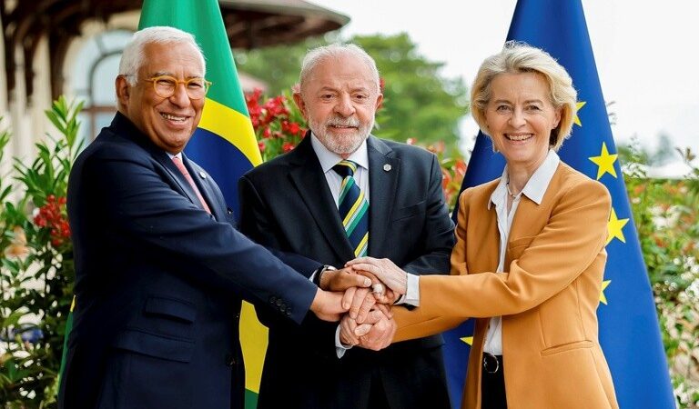 Lula discute veto à carne brasileira com líder da União Europeia e presidente da Comissão Europeia