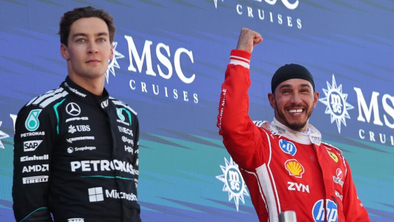 Mercedes repensa duelos internos na pista, e Russell elogia Hamilton: “Grande ameaça”