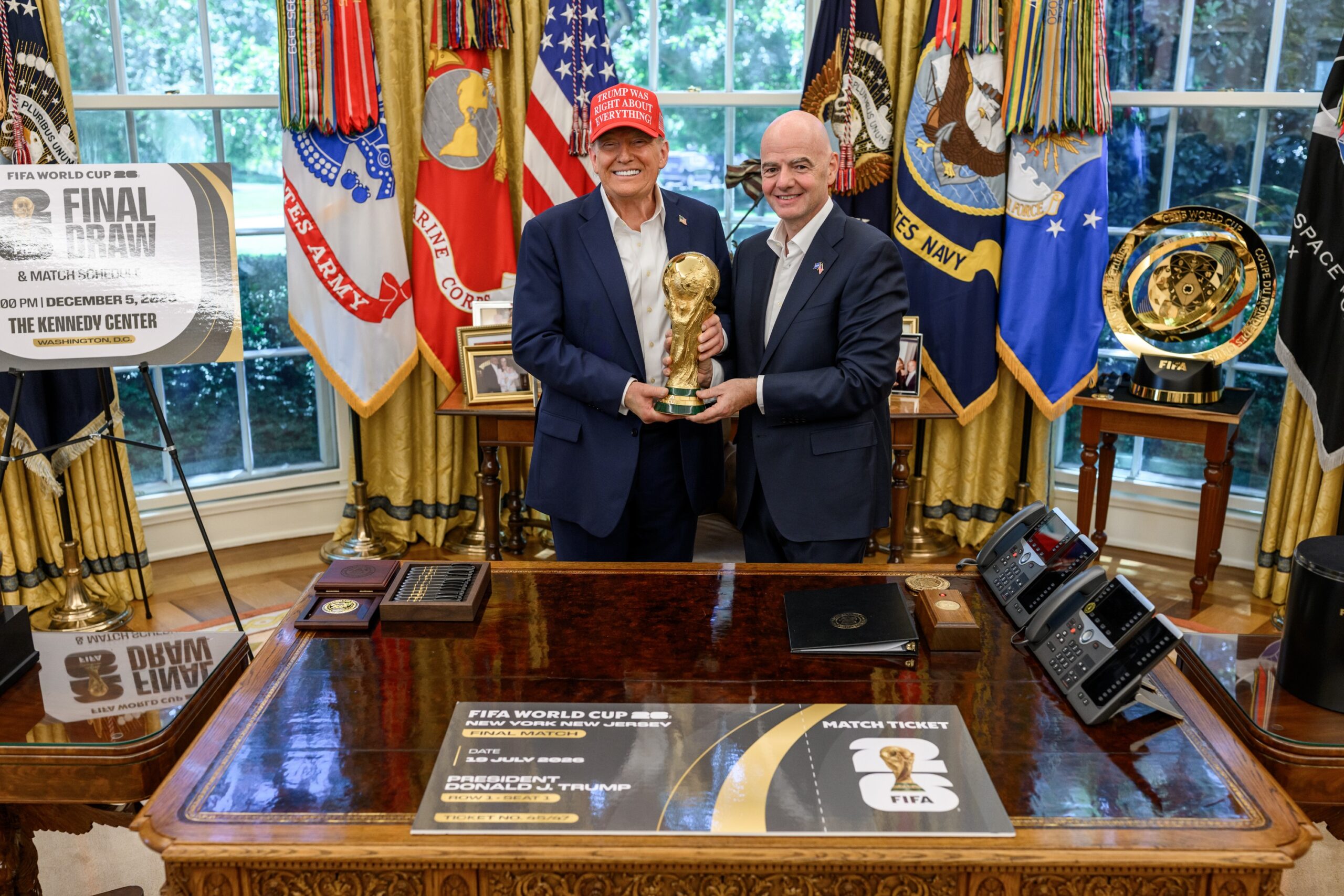 Presidente da Fifa diz que Trump estará na final da Copa do Mundo: ‘Entregaremos o troféu juntos’