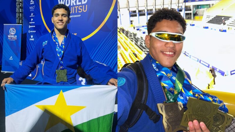 Hallysson Pitbull fatura quarta medalha de bronze em torneios internacionais de jiu-jitsu