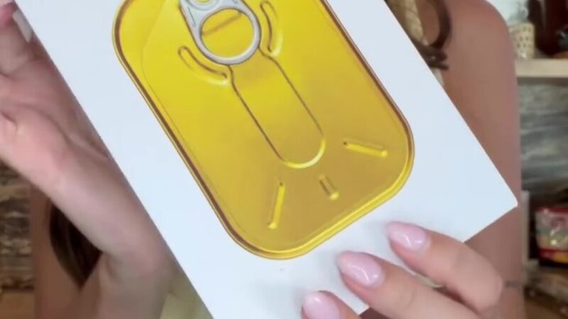 iPhone ou sardinha? Vídeo de influenciadora mostrando peixe enlatado em embalagem premium viraliza nas redes