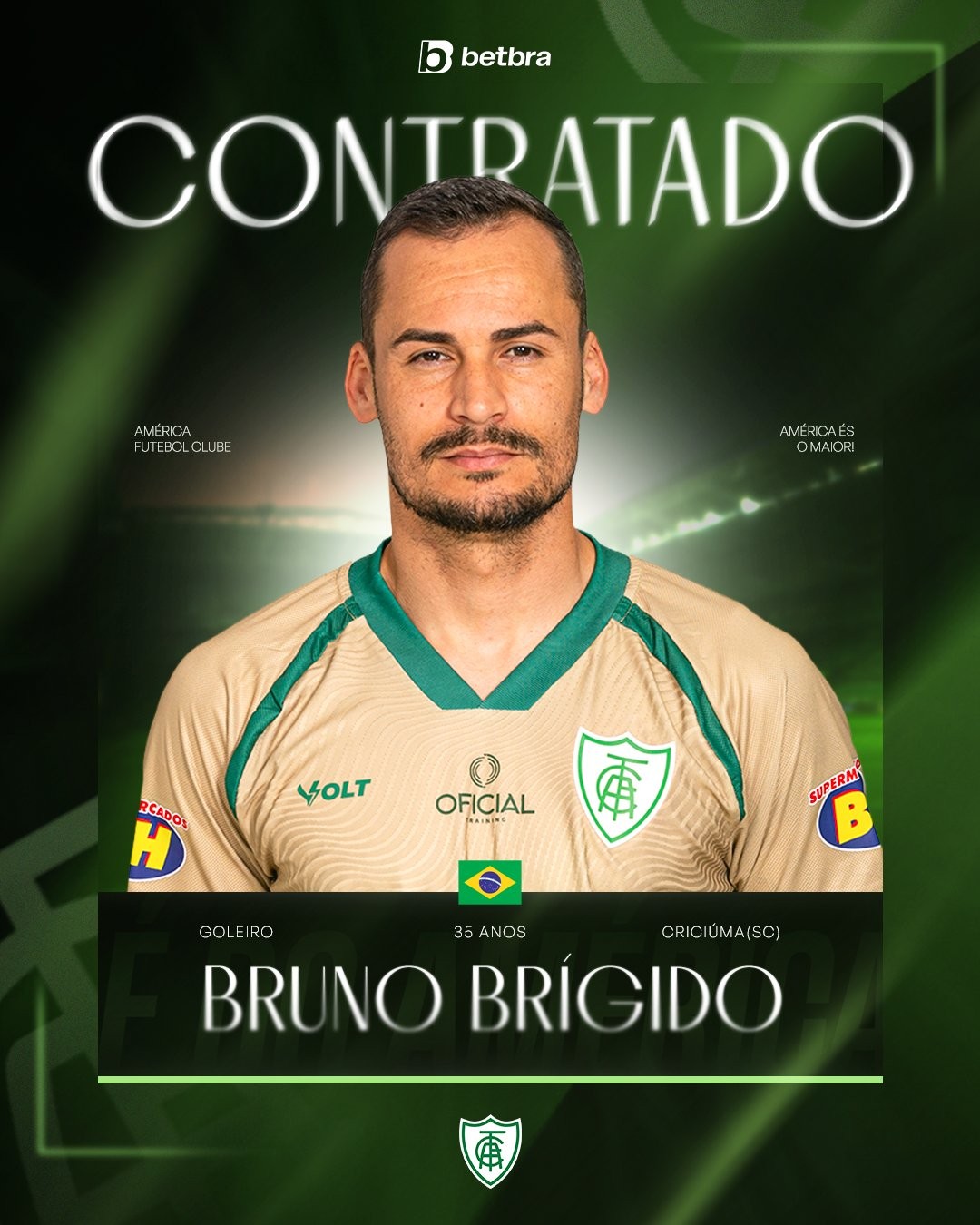 América-MG anuncia goleiro que estava no futebol português