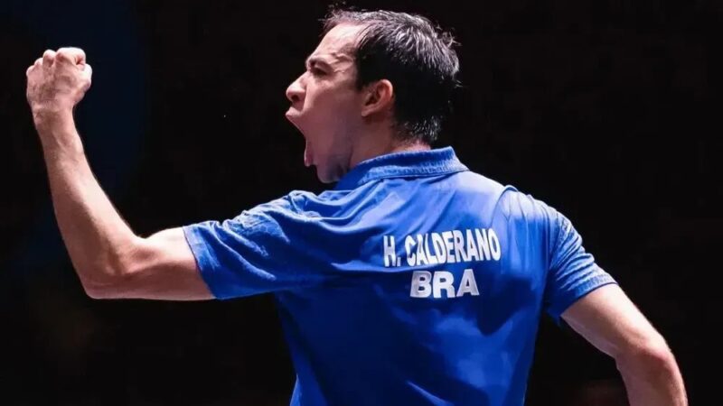 Hugo Calderano perde para japonês e é vice no WTT da Eslovênia