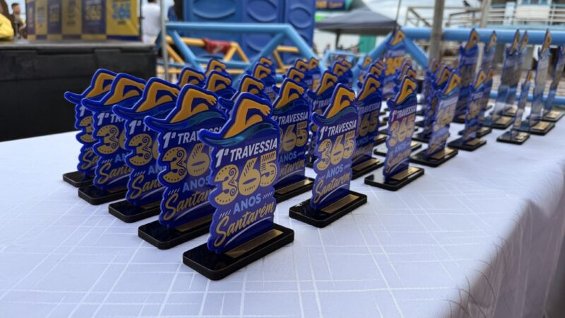 Atletas de natação encaram desafio em águas abertas na 1ª Travessia do Aniversário de Santarém