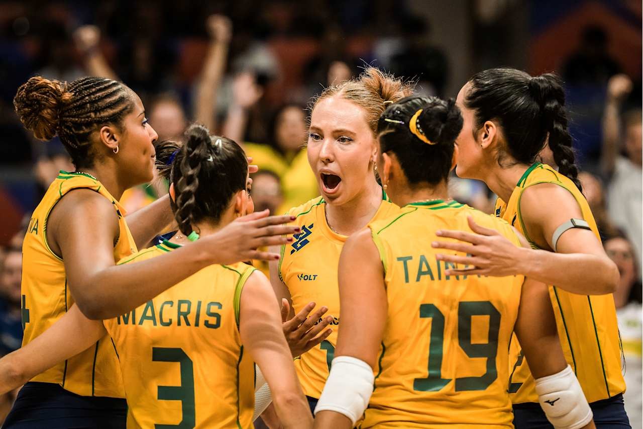 Brasil x França na Liga das Nações Feminina de vôlei: onde assistir e horário