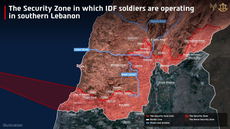 Israel desafia acordo de paz entre Irã e EUA e publica mapa mostrando território ocupado no Líbano