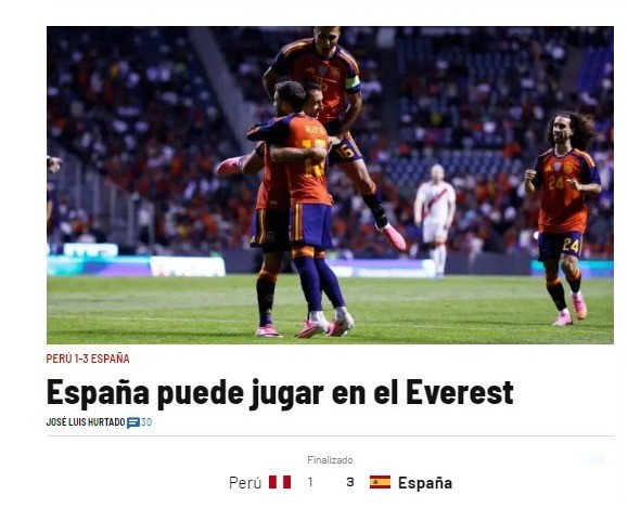 Imprensa espanhola se anima com seleção após vitória em amistoso pré-Copa: “Pode jogar no Everest”