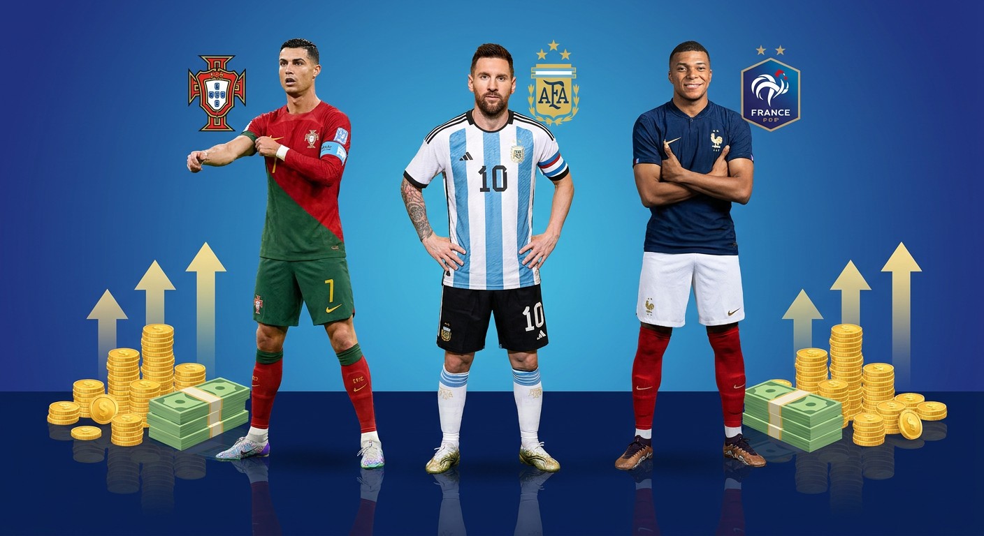 Confira a lista de jogadores mais bem pagos da Copa do Mundo de 2026
