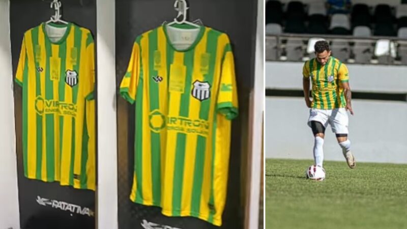 Veja detalhes da camisa do Central em homenagem à seleção brasileira