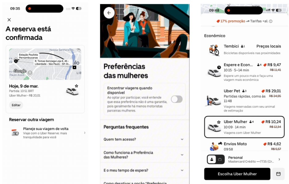 Uber amplia categoria de viagens com motoristas mulheres para todo o Brasil; veja como usar