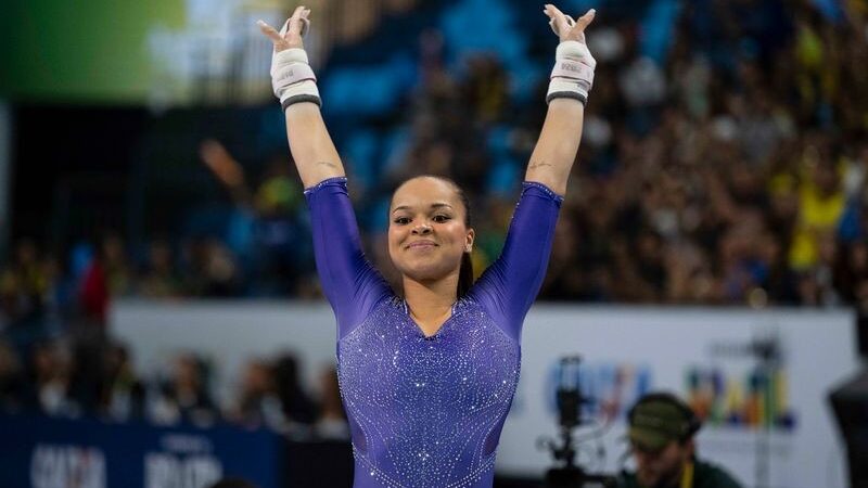 Thais Fidelis leva bronze na final do individual geral no Pan de Ginástica Artística do Rio