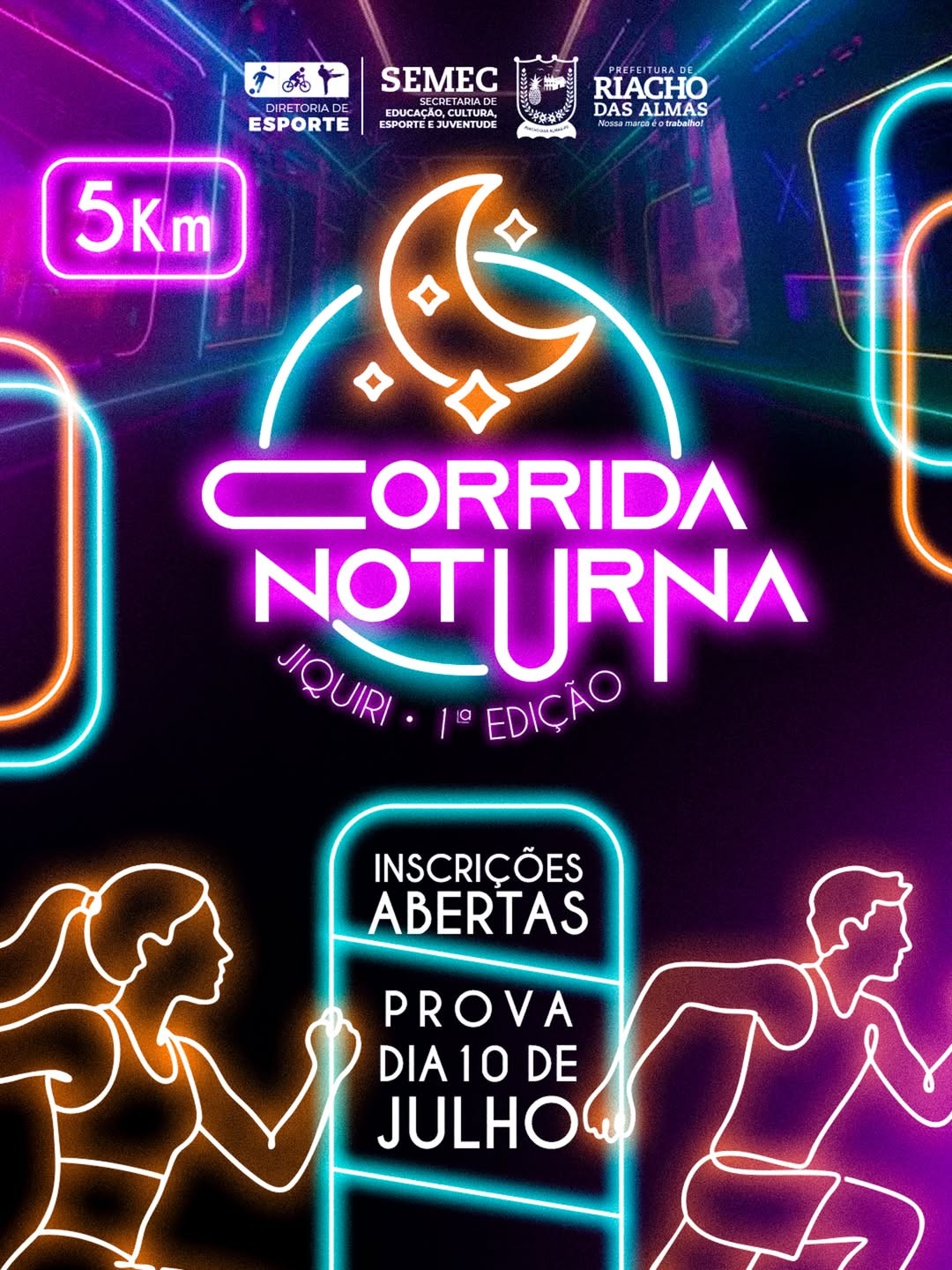 Corrida Noturna em Riacho das Almas está com inscrições abertas