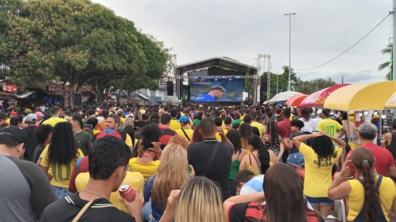 Telões em Macapá vão transmitir jogos do Brasil na Copa