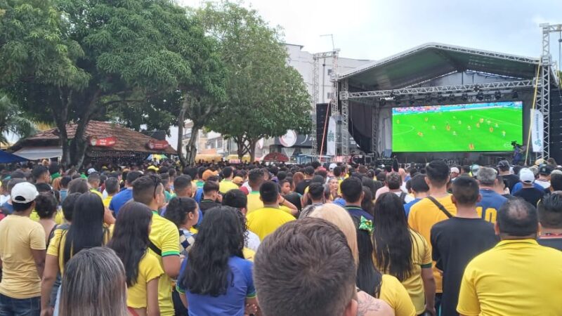Segundo jogo do Brasil terá telões em Macapá