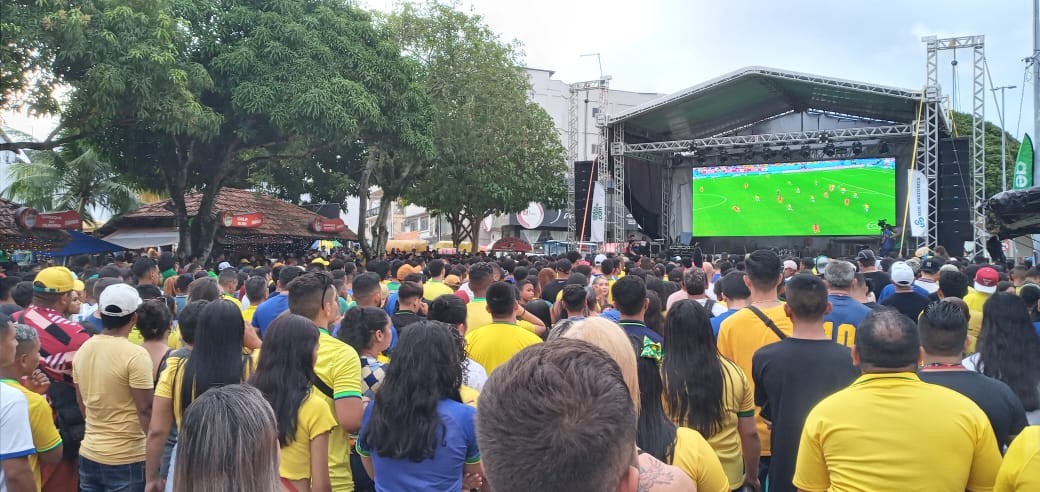 Segundo jogo do Brasil terá telões em Macapá