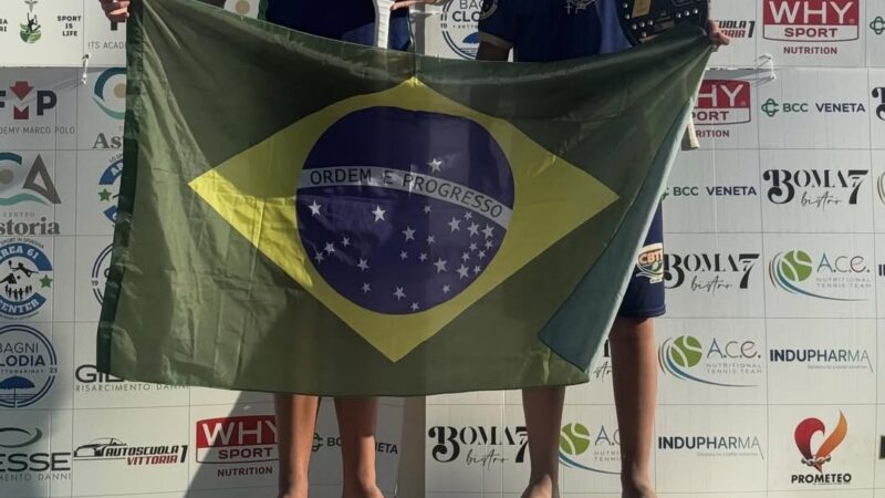 Atleta de Itanhaém conquista três medalhas de ouro em Mundial de Beach Tennis na Itália