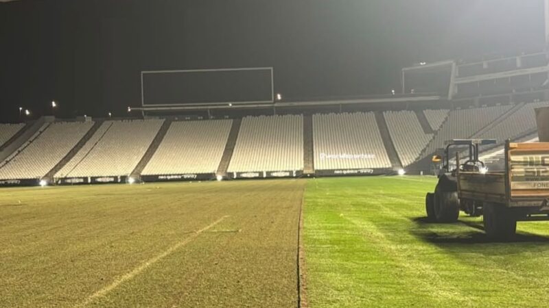 Corinthians inicia troca do gramado da Neo Química Arena durante pausa para Copa