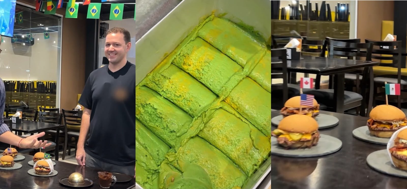 Copa do Mundo: sorvete verde e amarelo e hambúrgueres de seleções agitam cardápios