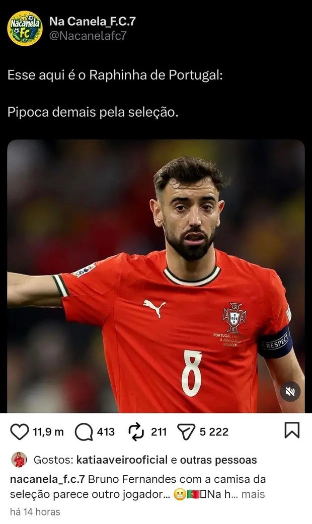 Irmã de Cristiano Ronaldo curte publicação criticando meia de Portugal