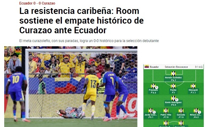 “Resistência caribenha” e  “foi uma loucura”: imprensa internacional repercute feito de Curaçao
